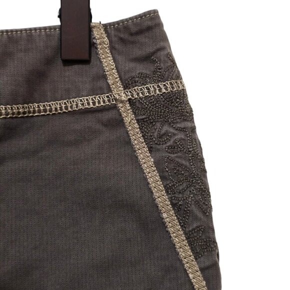 Eddie Bauer Brown Hiking Outdoor Roll Tab Hem Pants Sz 6 - Picture 5 of 10